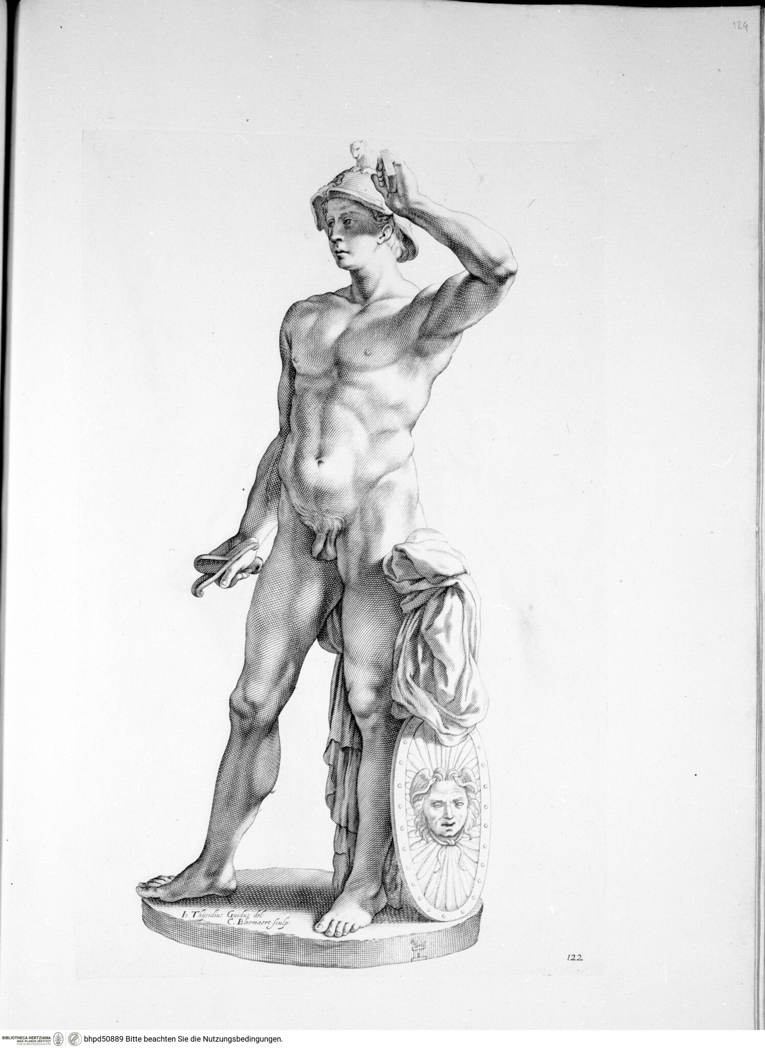 Galleria Giustiniana del marchese Vincenzo Giustiniani. 2 Bände., 1. Band, Tafel 122: Marte (Perseus) (nach der Antike)