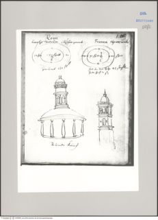 Rom: Colosseum, Grundriss; Verona: Arena, Grundriss; Venedig: San Pantaleone, Turmhelm des Campanile (Quelle: Bildindex der Kunst und Architektur)