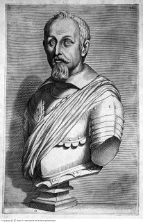 Aedes Barberinae ad Quirinalem. A Comite Hieronymo Tetio Perusino descriptae., Table O (p. 221): Bust of Carlo Barberini