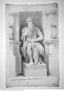 Concorso Accademico 1725, Terza CCon: The statue of Moses by Michelangelo Buonarroti in San Pietro in Vincoli, secondo premio