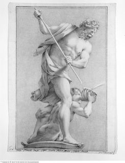 Concorso Accademico 1738, Terza CCon: The sculpture group Neptune and Triton, executed by Gianlorenzo Bernini, in the Montalto villa, secondo premio