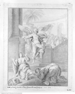 Concorso Accademico 1754, Seconda CCon: the encounter of Tobit and his son with the Archangel Raphael, primo premio