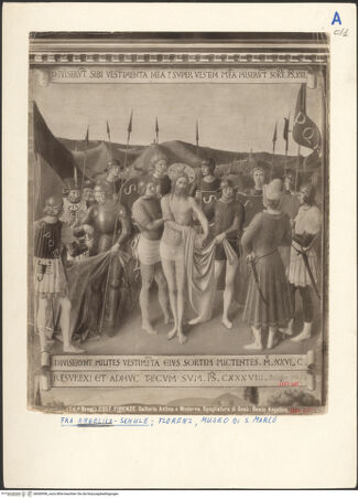 Vorderseite von Alinari [https://rightsstatements.org/page/CNE/1.0/] Türschmuck des "Silberschranks" für Santissima AnnunziataChristus wird entkleidet - , bh000956_recto. Foto.