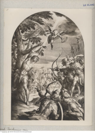 Vorderseite von unbekannt [http://creativecommons.org/publicdomain/mark/1.0/] Die Marter des heiligen Sebastian - , bh001001. Foto.