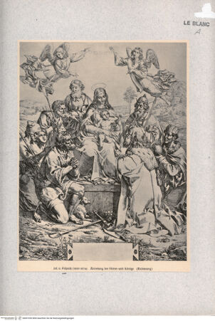 Vorderseite von  [http://creativecommons.org/publicdomain/mark/1.0/] Anbetung der Hirten und Könige - , bh001050. Foto.