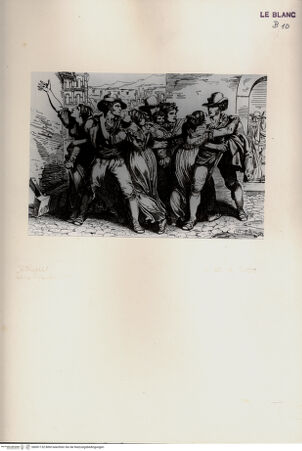 Vorderseite von Bibliotheca Hertziana [http://creativecommons.org/publicdomain/mark/1.0/] Nuova raccolta di cinquanta costumi de' contorni di Roma compresi diversi fatti di briganti : cominciati l'anno 1819, compiti nel 1822 / disegnati ed incisi all'acqua forte da Bartolomeo Pinelli, Roma : Gio. Scudellari, 1823Römische Streiterei; tav.[15] - , bh001132. Foto.