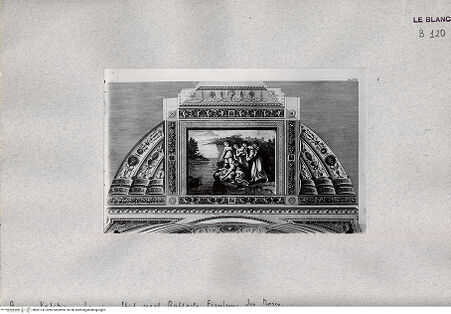 Vorderseite von Bibliotheca Hertziana [http://creativecommons.org/publicdomain/mark/1.0/] Loggie di Raffaele nel VaticanoDie Findung des Moses - , bh001141. Foto.