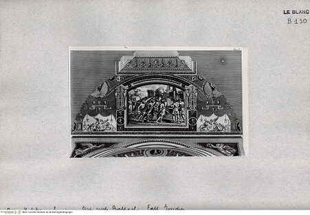 Vorderseite von Bibliotheca Hertziana [http://creativecommons.org/publicdomain/mark/1.0/] Loggie di Raffaele nel VaticanoDer Fall Jerichos - , bh001143. Foto.