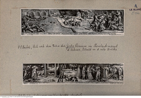 Vorderseite von  [http://creativecommons.org/publicdomain/mark/1.0/] Schlacht an der Milvischen Brücke; Gründung von St. Peter - , bh001151. Foto.