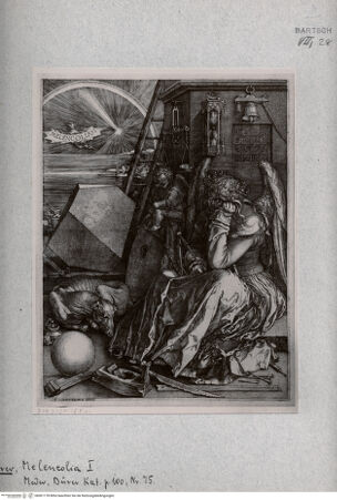 Vorderseite von  [http://creativecommons.org/publicdomain/mark/1.0/] Melancolia - , bh001178. Foto.