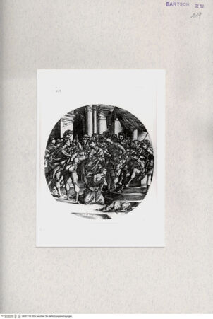 Vorderseite von  [http://creativecommons.org/publicdomain/mark/1.0/] Martyrium einer Heiligen - , bh001196. Foto.