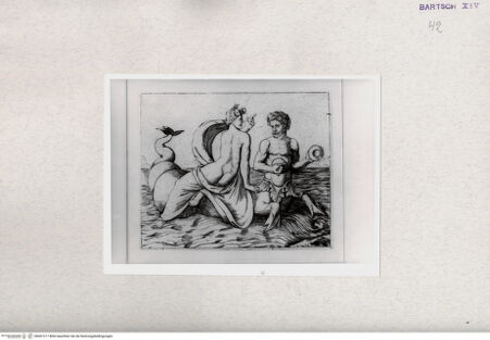 Vorderseite von  [http://creativecommons.org/publicdomain/mark/1.0/] Triton und Nereide - , bh001217. Foto.