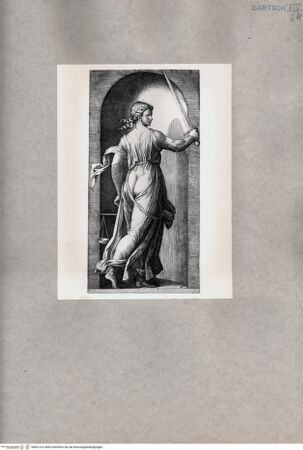 Vorderseite von  [http://creativecommons.org/publicdomain/mark/1.0/] Allegorie: Justitia - , bh001222. Foto.