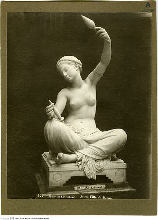 Vorderseite von  [http://creativecommons.org/publicdomain/mark/1.0/] Allegorie: Mäßigkeit - , bh001224. Foto.