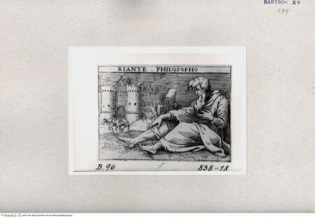 Vorderseite von  [http://creativecommons.org/publicdomain/mark/1.0/] "Biante Philosopho" - , bh001256. Foto.