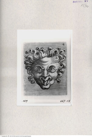 Vorderseite von  [http://creativecommons.org/publicdomain/mark/1.0/] Maske - , bh001265. Foto.