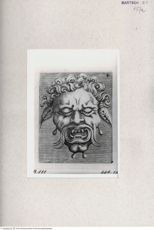 Vorderseite von  [http://creativecommons.org/publicdomain/mark/1.0/] Maske - , bh001266. Foto.