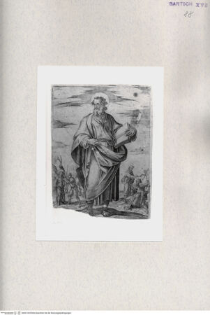 Vorderseite von  [http://creativecommons.org/publicdomain/mark/1.0/] Heiliger Bartholomäus - , bh001303. Foto.