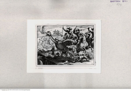 Vorderseite von  [http://creativecommons.org/publicdomain/mark/1.0/] Jagd - , bh001322. Foto.