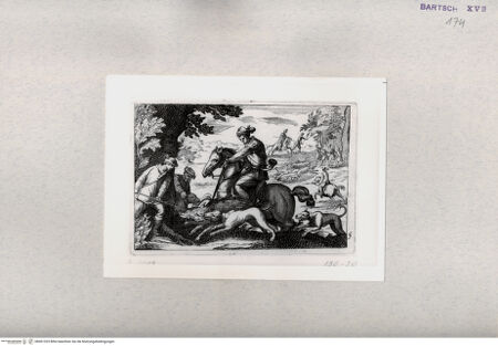 Vorderseite von  [http://creativecommons.org/publicdomain/mark/1.0/] Jagd - , bh001325. Foto.