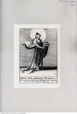 Vorderseite von  [http://creativecommons.org/publicdomain/mark/1.0/] Heilige Magdalena - , bh001330. Foto.