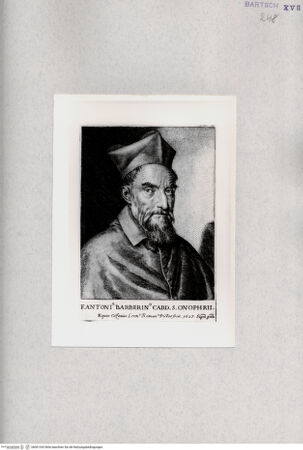 Vorderseite von  [http://creativecommons.org/publicdomain/mark/1.0/] F. Antonio Barbieri, Kardinal - , bh001343. Foto.