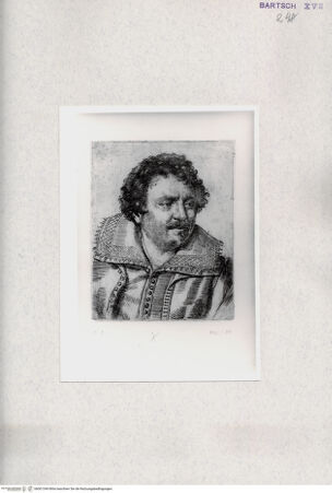 Vorderseite von  [http://creativecommons.org/publicdomain/mark/1.0/] Kopf eines Mannes - , bh001344. Foto.