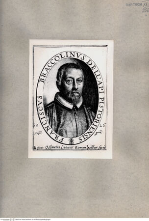 Vorderseite von  [http://creativecommons.org/publicdomain/mark/1.0/] Francois Braccolinus - , bh001347. Foto.