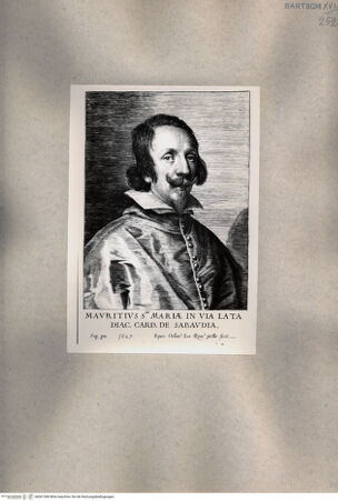 Vorderseite von  [http://creativecommons.org/publicdomain/mark/1.0/] Mauritius von Savoyen - , bh001360. Foto.