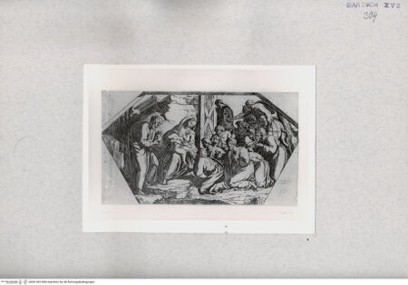 Vorderseite von  [http://creativecommons.org/publicdomain/mark/1.0/] Anbetung der Könige - , bh001392. Foto.