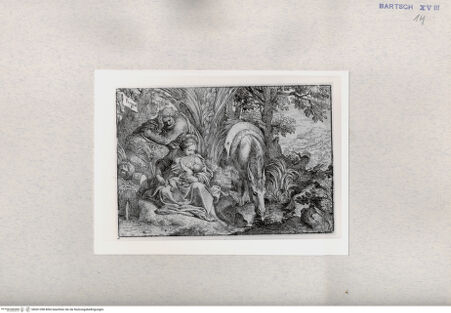 Vorderseite von  [http://creativecommons.org/publicdomain/mark/1.0/] Flucht nach Ägypten - , bh001398. Foto.