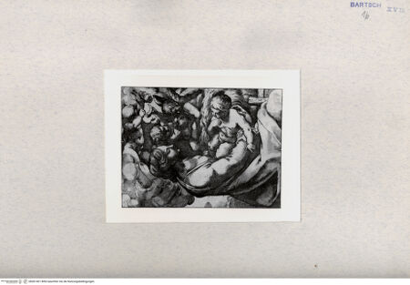 Vorderseite von  [http://creativecommons.org/publicdomain/mark/1.0/] Madonna mit Kind und Engeln - , bh001401. Foto.