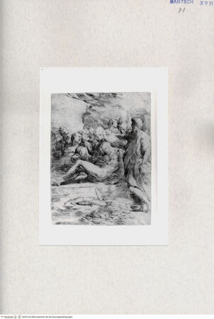 Vorderseite von  [http://creativecommons.org/publicdomain/mark/1.0/] Das Begräbnis - , bh001424. Foto.