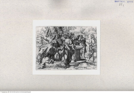 Vorderseite von  [http://creativecommons.org/publicdomain/mark/1.0/] Christus und die Samariterin - , bh001426. Foto.