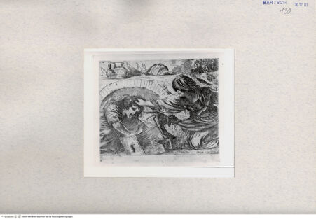 Vorderseite von  [http://creativecommons.org/publicdomain/mark/1.0/] Eine Frau schlägt einen Mann - , bh001440. Foto.