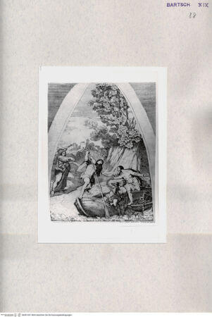 Vorderseite von  [http://creativecommons.org/publicdomain/mark/1.0/] Berufung des Petrus - , bh001451. Foto.