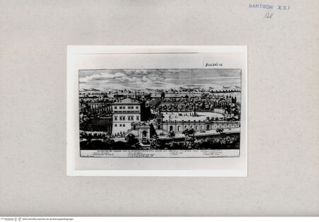 Vorderseite von  [http://creativecommons.org/publicdomain/mark/1.0/] Gärten von Rom - , bh001456. Foto.