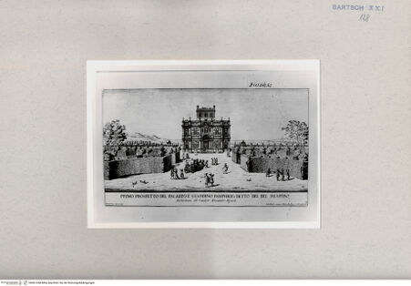 Vorderseite von  [http://creativecommons.org/publicdomain/mark/1.0/] Gärten von Rom - , bh001458. Foto.