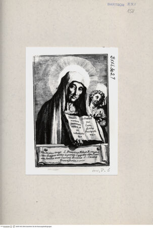 Vorderseite von  [http://creativecommons.org/publicdomain/mark/1.0/] Heilige Franziska von Rom - , bh001462. Foto.