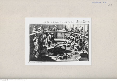 Vorderseite von  [http://creativecommons.org/publicdomain/mark/1.0/] Schule der Anatomie - , bh001463. Foto.