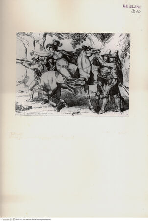 Vorderseite von Bibliotheca Hertziana [http://creativecommons.org/publicdomain/mark/1.0/] Nuova raccolta di cinquanta costumi de' contorni di Roma compresi diversi fatti di briganti : cominciati l'anno 1819, compiti nel 1822 / disegnati ed incisi all'acqua forte da Bartolomeo Pinelli, Roma : Gio. Scudellari, 1823Briganten überfallen eine fremde Dame zu Pferde; tav. [50] - , bh001492. Foto.