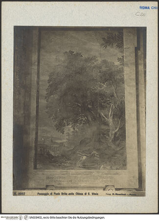 Vorderseite von unbekannt [https://www.deutsche-digitale-bibliothek.de/content/lizenzen/rv-fz/] FreskenzyklusMärtyrerlandschaften (untere Wandzone) - Marter der Heiligen Saturnianus, Martinianus und deren Brüder, rechte Wand, 6. Joch, bh003402_recto. Foto: Moscioni, Romualdo.