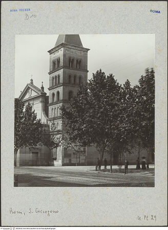 Vorderseite von Bibliotheca Hertziana [https://www.deutsche-digitale-bibliothek.de/content/lizenzen/rv-fz/] San Crisogono - San Crisogono und Piazza , bh005528_recto. Foto: Lindner, Paul.