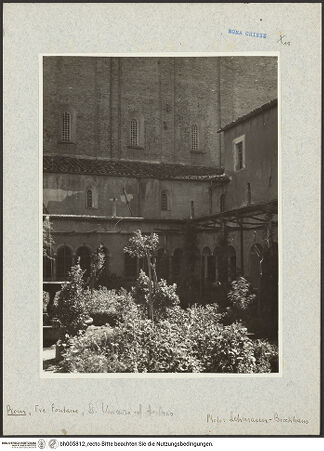 Vorderseite von Bibliotheca Hertziana [https://www.deutsche-digitale-bibliothek.de/content/lizenzen/rv-fz/] Abbazia delle Tre FontaneSanti Vincenzo ed Anastasio - , bh005812_recto. Foto: Lehmann-Brockhaus, Otto.