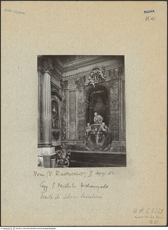 Vorderseite von unbekannt [https://www.deutsche-digitale-bibliothek.de/content/lizenzen/rv-fz/] Grabmonument des Silvio Cavalieri - , bh006101_recto. Foto: Lotz-Bauer, Hilde.