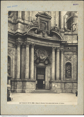 Vorderseite von Alinari [https://www.deutsche-digitale-bibliothek.de/content/lizenzen/rv-ez/] San Marcello al Corso - , bh006384_recto. Foto.