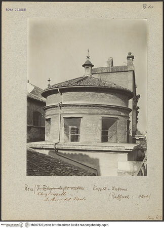 Vorderseite von ICCD [https://www.deutsche-digitale-bibliothek.de/content/lizenzen/rv-ez/] Santa Maria del PopoloCappella Chigi - , bh007537_recto. Foto.