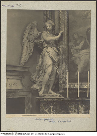 Vorderseite von unbekannt [https://www.deutsche-digitale-bibliothek.de/content/lizenzen/rv-fz/] Altar der Heiligen FamilieRahmenhaltender Engel links - Gesamtaufnahme, bh007567_recto. Foto: Moscioni, Romualdo.