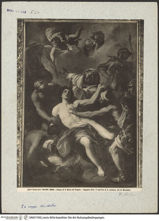 Vorderseite von Alinari [https://www.deutsche-digitale-bibliothek.de/content/lizenzen/rv-ez/] Das Martyrium des heiligen Laurentius - , bh007592_recto. Foto.