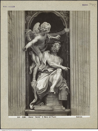 Vorderseite von Alinari [https://www.deutsche-digitale-bibliothek.de/content/lizenzen/rv-ez/] Der Prophet Habakuk mit dem Engel - Gesamtaufnahme mit Nische, bh007628_recto. Foto.